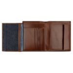 Мъжки портфейл Bugatti - Nobile Vertical With Flap, тъмнокафяв - Image 2