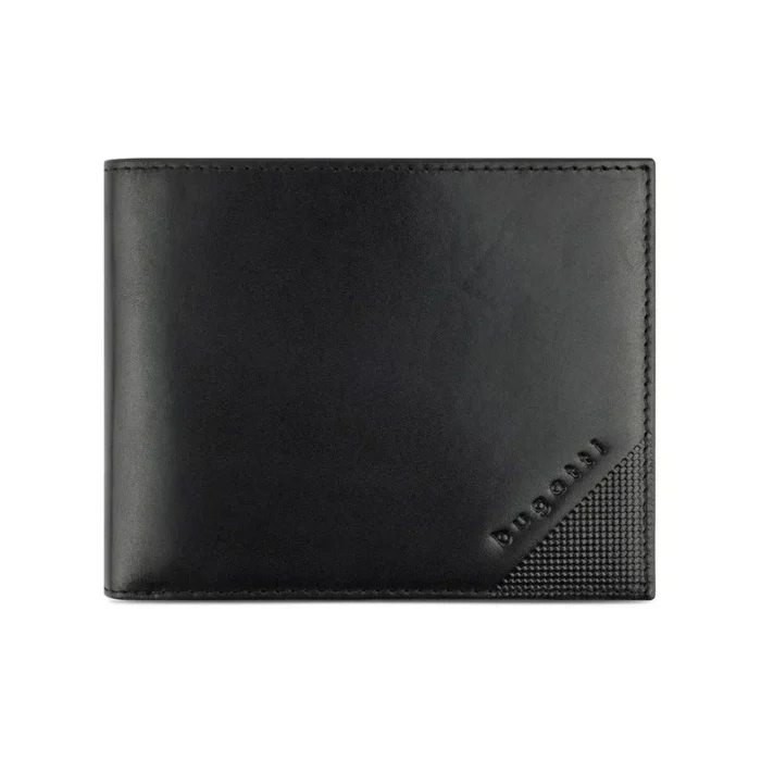 Мъжки портфейл Bugatti - Nobile With Flap, черен - Image 2