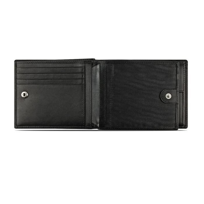 Кожен портфейл Bugatti - Super Slim With Flap, черен - Image 3