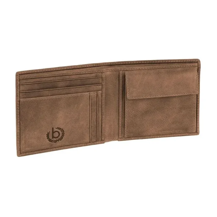 Кожен портфейл Bugatti - Volo 5CC, хоризонтален, кафяв - Image 2
