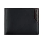 Мъжки портфейл Bugatti - Corso DeLuxe Wallet With Flap, черен