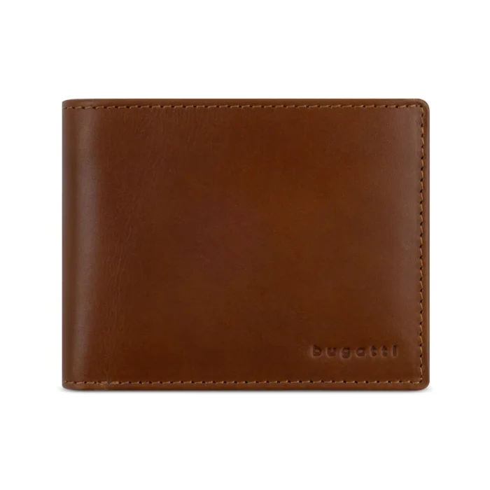 Мъжки портфейл Bugatti - Remo, RFID защита, кафяв - Image 2