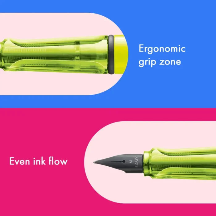 Писалка Lamy Safari - Neon Yellow, F перо - Image 5