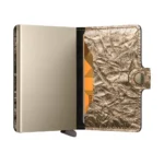 Портфейл SECRID - Mini Crunch Gold, естествена кожа, RFID защита - Image 4