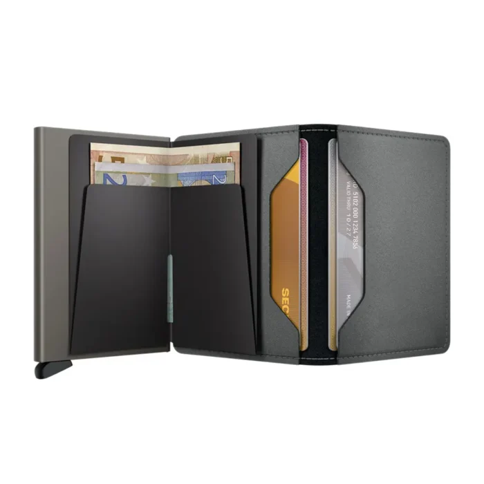 Портфейл SECRID - Slim Matte Satin Steel, с RFID защита - Image 4