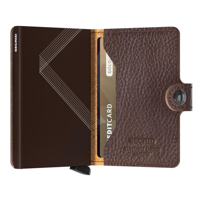Портфейл SECRID - Mini Stitch Linea Espresso, с RFID защита - Image 3
