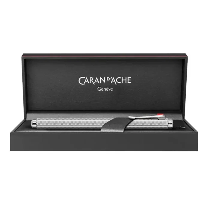 Ролер Caran d'Ache - Ecridor Damier, сребрист - Image 3