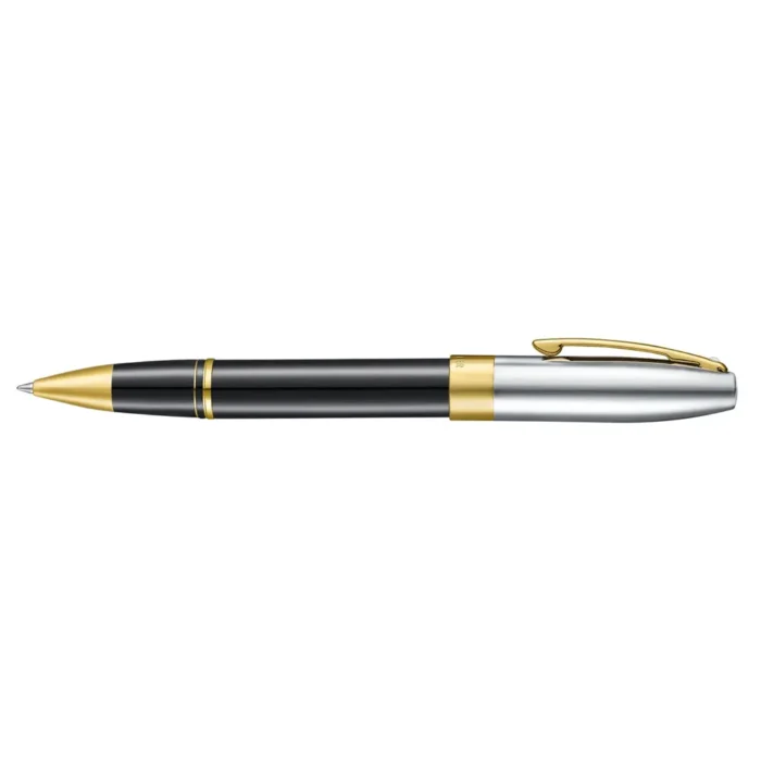 Ролер Sheaffer Legacy - Glossy Black and Chrome Bi-color with 14K PVD Trims - Image 3