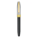 Ролер Sheaffer Legacy - Glossy Black and Chrome Bi-color with 14K PVD Trims - Image 5