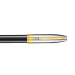 Ролер Sheaffer Legacy - Glossy Black and Chrome Bi-color with 14K PVD Trims - Image 6