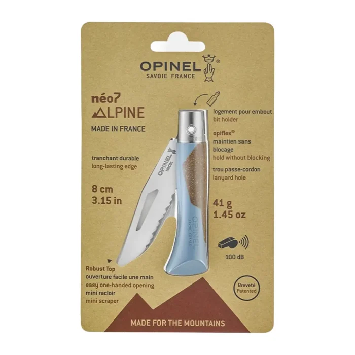 Сгъваем нож Opinel - Neo7, Alpine, светлосин, 8 см острие - Image 5