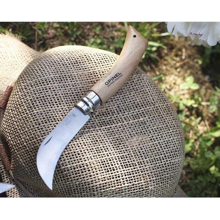 Сгъваем градински нож за присаждане Opinel №8 Inox, острие 8 см - Image 2