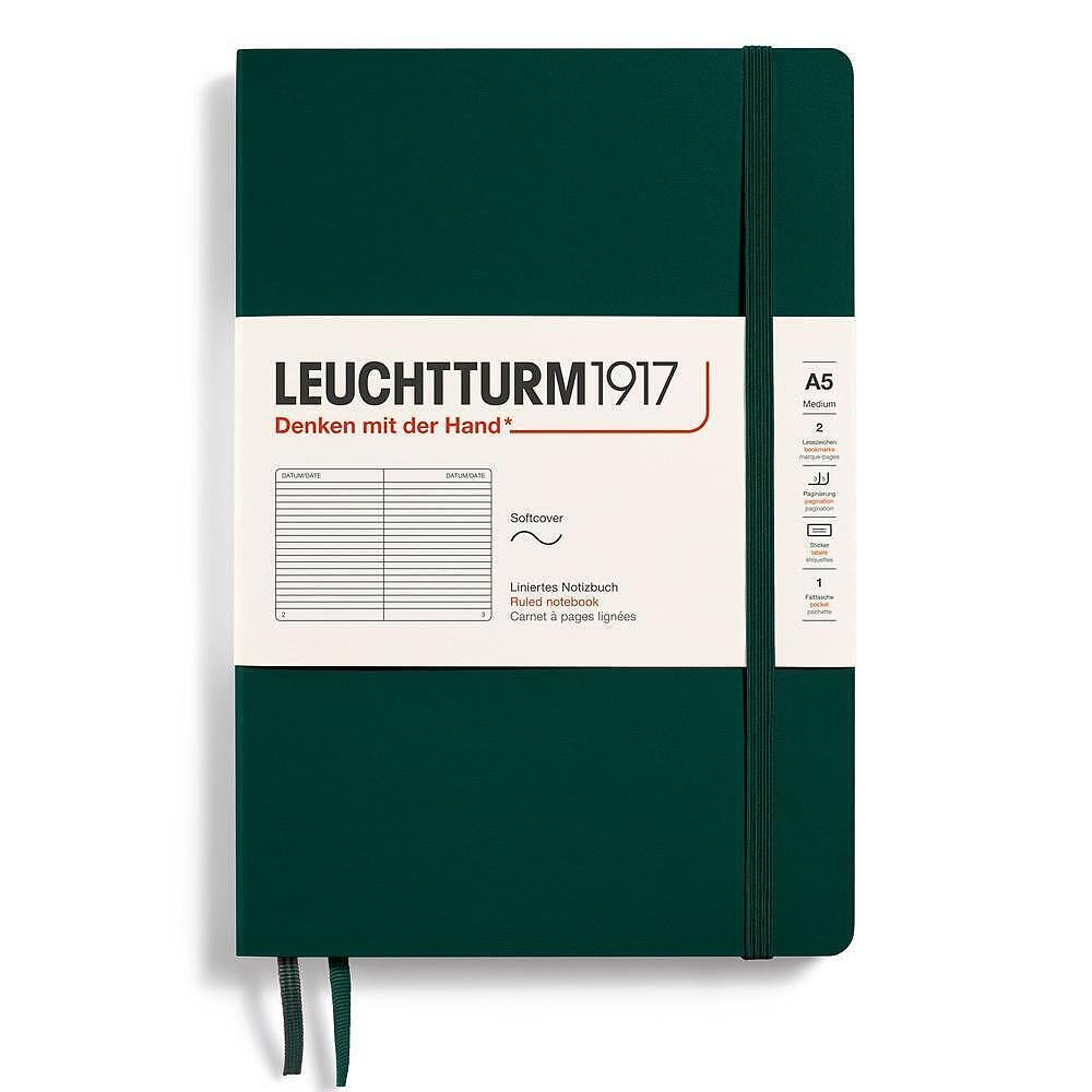 tefter-a5-leuchtturm1917-natural-colors-collection-forest-green-meka-korica-tocki-image_64ca4020f275a Тефтер A5 Leuchtturm1917 Natural Colors Collection - Forest Green, мека корица, на редове - Image 1
