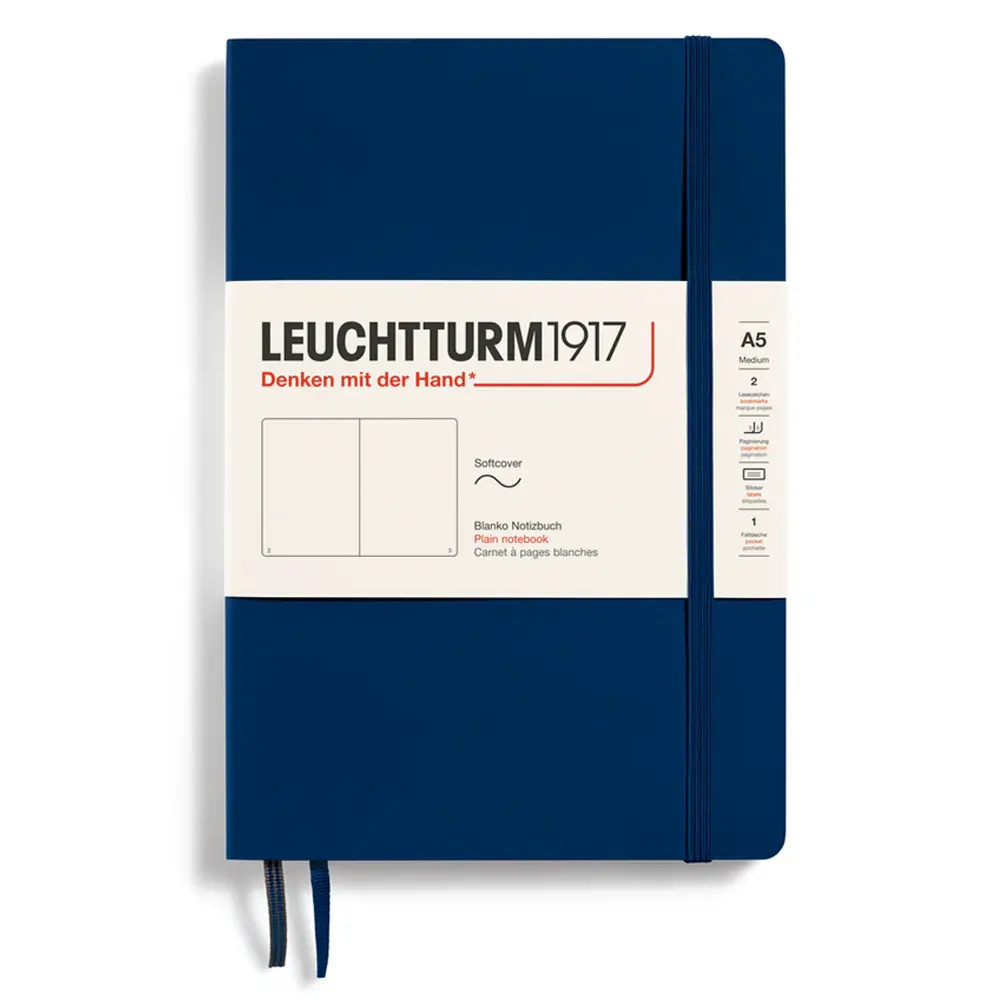 tefter-a5-leuchtturm1917-notebook-classic-navy-meka-korica-neliniran-6a672945cb027 Тефтер A5 Leuchtturm1917 Notebook Classic Navy, мека корица, нелиниран - Image 1