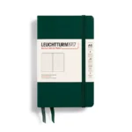 Тефтер A6 Leuchtturm1917 Notebook Composition Forest Green, твърди корици, на точки