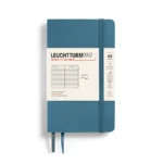 Тефтер А6 Leuchtturm1917 Notebook Rising Colors - Stone Blue, мека корица, линиран