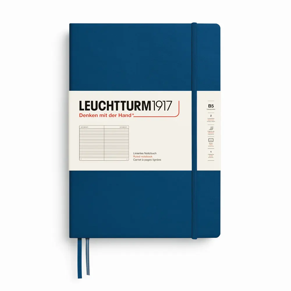 tefter-b5-leuchtturm1917-notebook-composition-indigo-tvarda-korica-na-tocki-copy-6a6359b0ea3dd Тефтер B5 Leuchtturm1917 Notebook Composition Indigo, твърда корица, на редове - Image 1