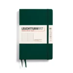 Тефтер B6+ Leuchtturm1917 Notebook Composition - Forest Green, твърда корица, на точки