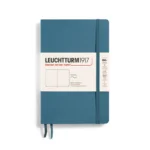 Тефтер B6+ Leuchtturm1917 Notebook Paperback Stone Blue, меки корици, нелиниран