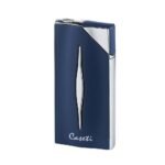 Запалка Caseti - Blue Matte & Chrome, с Jet пламък