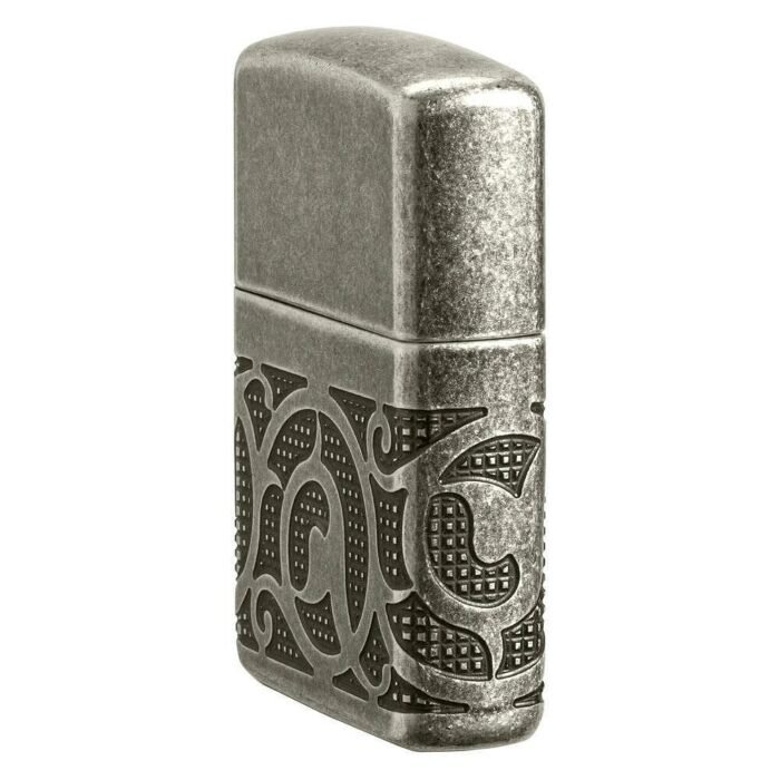Запалка Zippo - Armor® Antique Silver Pattern Design - Image 3
