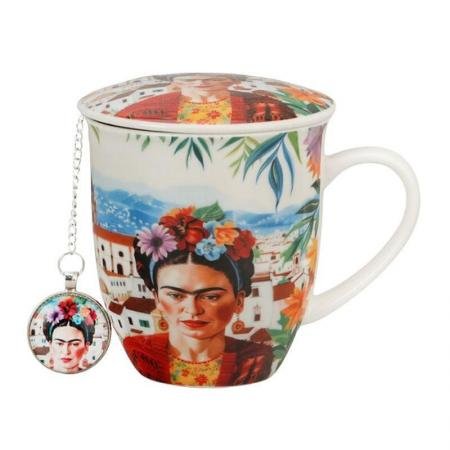 gift92-493d32323333303b Чаша за чай с цедка, Фрида Кало, 9311042 - Image 1
