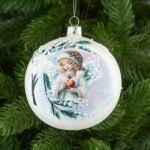 Стъклена топка - Коледен ангел - Image 3