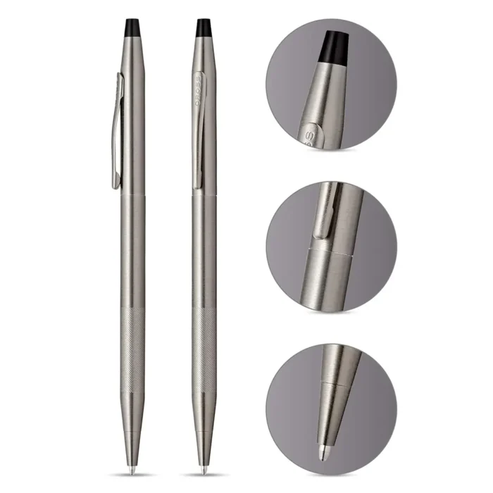 Химикалка Cross Classic Century - Titanium Gray Micro Knurl Grip - Image 2
