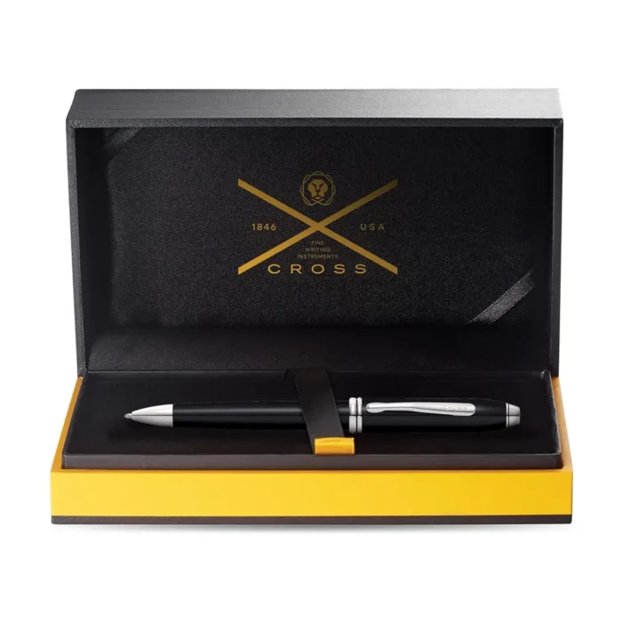 Химикалка Cross Townsend - Black/Platinum - Image 3