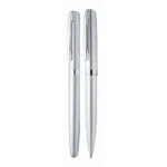 Комплект писалка и химикалка Online - Eleganza Silver - Image 2