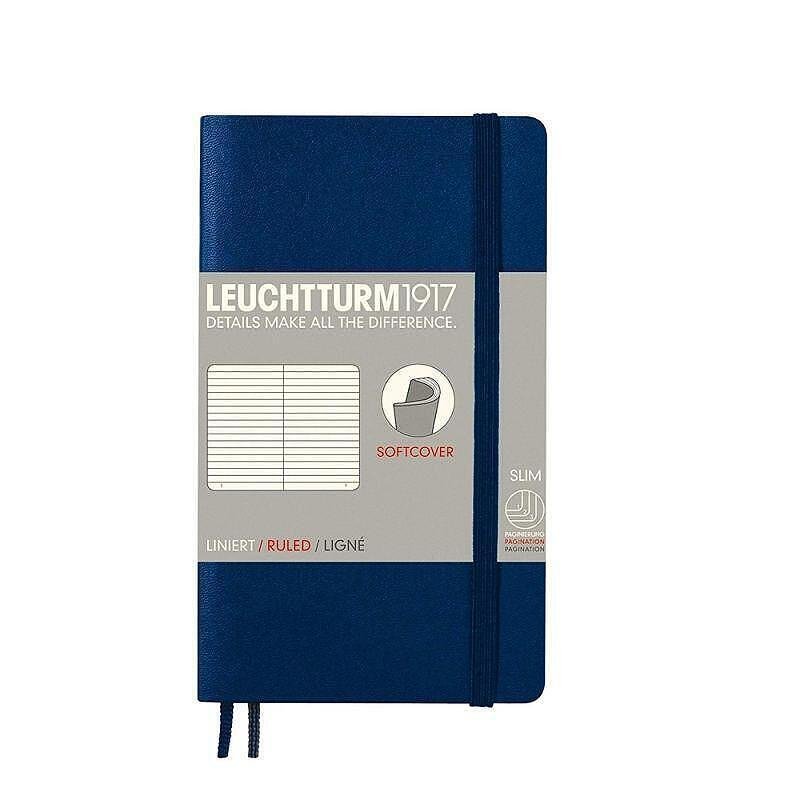 Тефтер А6 Leuchtturm1917 Notebook Soft Pocket Navy, на редове Тефтер А6 Leuchtturm1917 Notebook Soft Pocket Navy, на редове - Image 1
